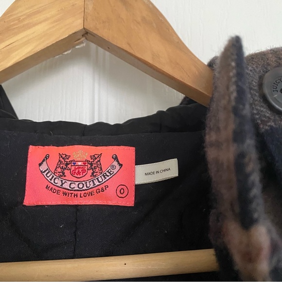 Rare juicy couture y2k plaid wool jacket - Picture 8 of 10